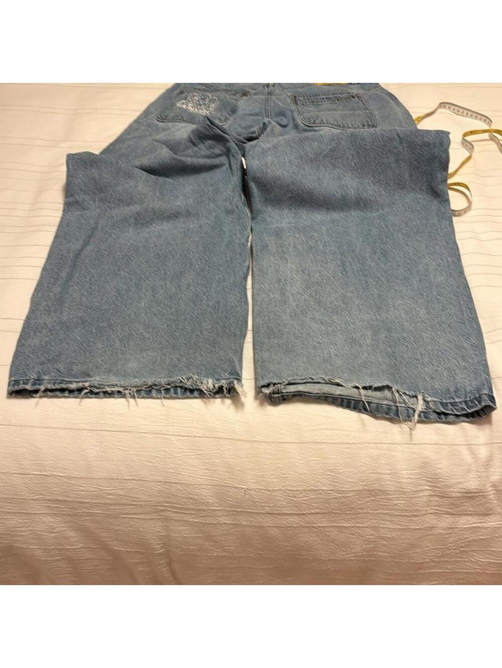 Basement LA Sleeper Relaxed Skater Denim Jeans Men's XL Pre-Frayed - Picture 6 of 6